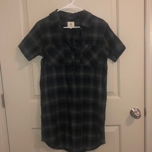 Element Flannel T-Shirt Dress